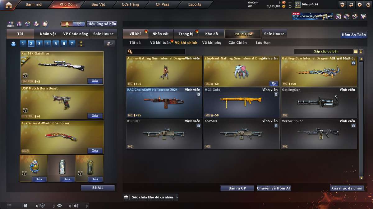 shop acc cf uy tin gia re